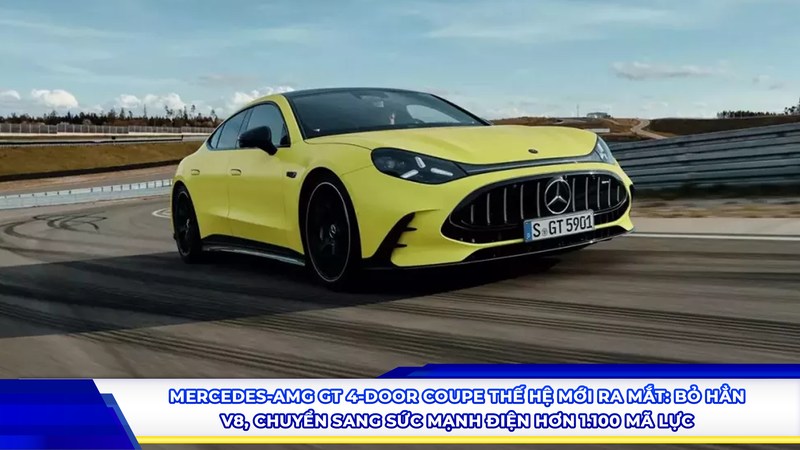 Mercedes-AMG GT 4-Door Coupe thế hệ mới ra mắt: bỏ hẳn V8, chuyển sang sức mạnh điện hơn 1.100 mã lực